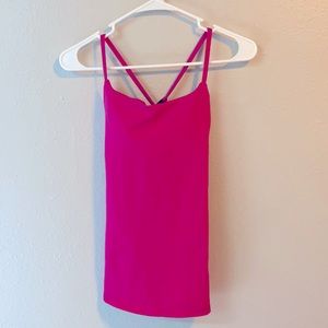 Magenta Criss Cross Lululemon Tank